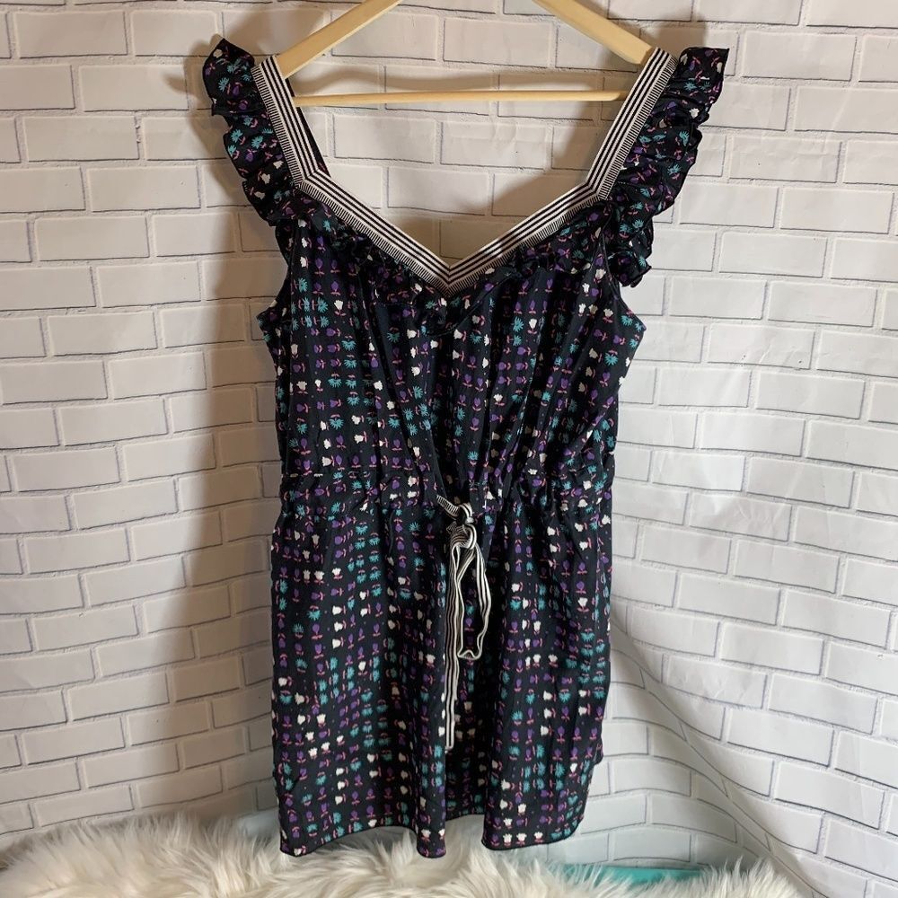 Anna Sui X Anthropologie Silk Blend Dress Sz 12